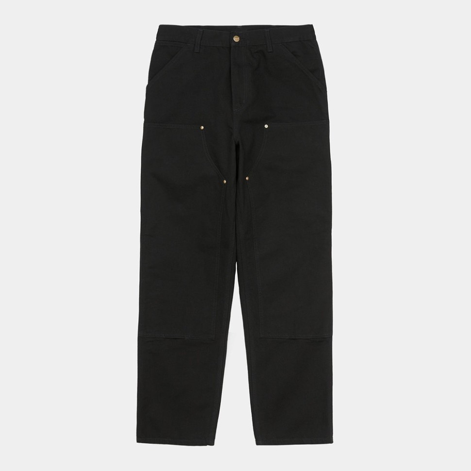 Брюки CARHARTT WIP Double Knee Pant Black (Rinsed) 2023