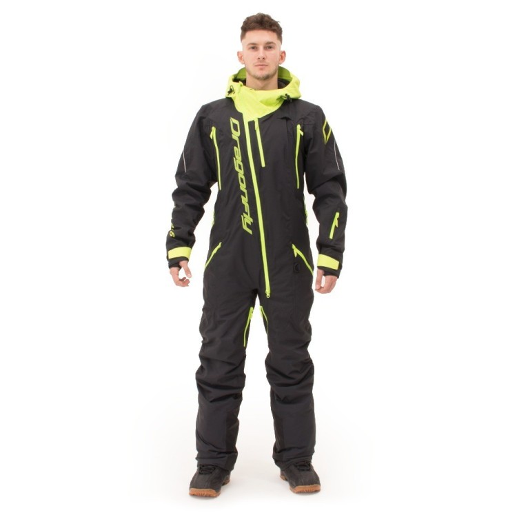 Комбинезон горнолыжный DRAGONFLY Gravity Premium Black-Yellow Green ...