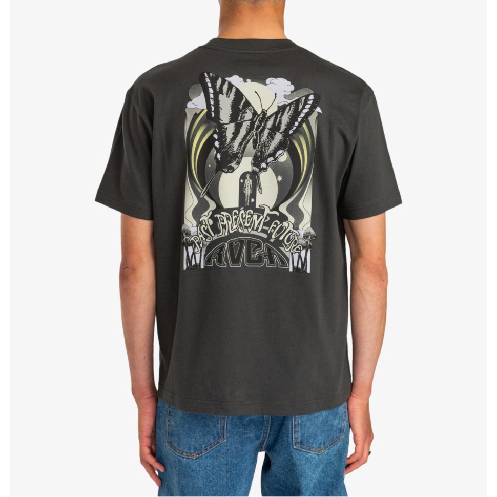 Футболка RVCA Fly High Ss Tee Pirate Black фото 2