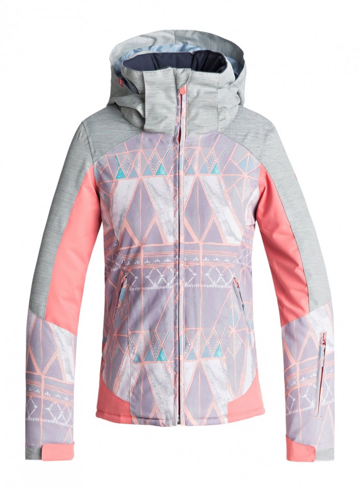 

Куртка для сноуборда детская ROXY Sassy Girl Jk G Minimal Grey_Mosaic, Серый