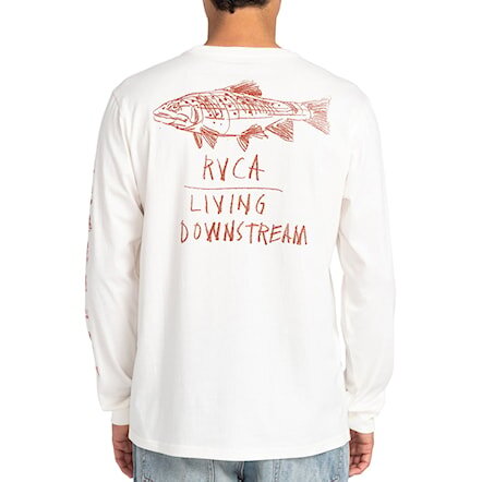 фото Футболка rvca downstream ls antique white 2022
