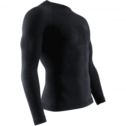 Термокофта мужская X-BIONIC Apani® 4.0 Merino Shirt Round Neck Lg Sl Men Black/Black 2023, фото 1