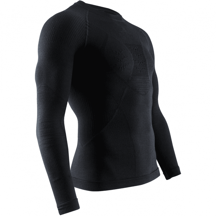 Термокофта мужская X-BIONIC Apani® 4.0 Merino Shirt Round Neck Lg Sl Men Black/Black 2021, фото 1