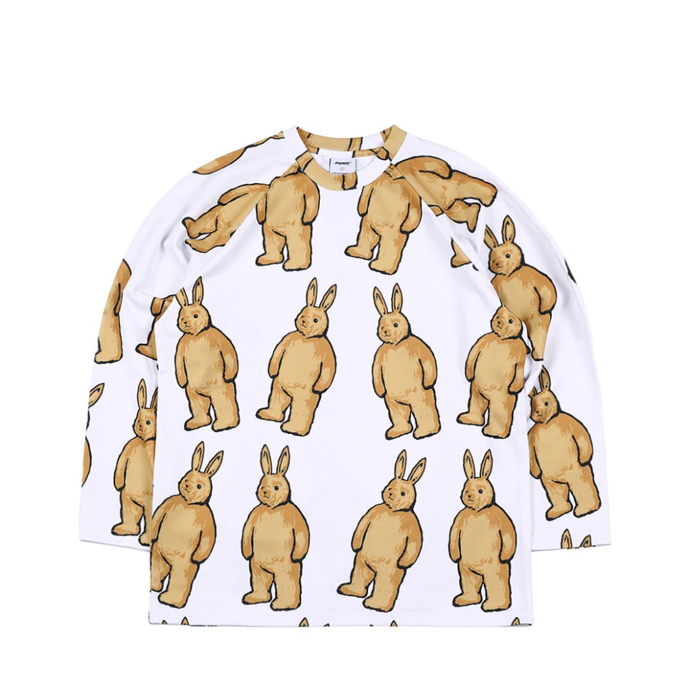 Лонгслив BSRABBIT Br Pat Jersey Long Sleeve White 2023