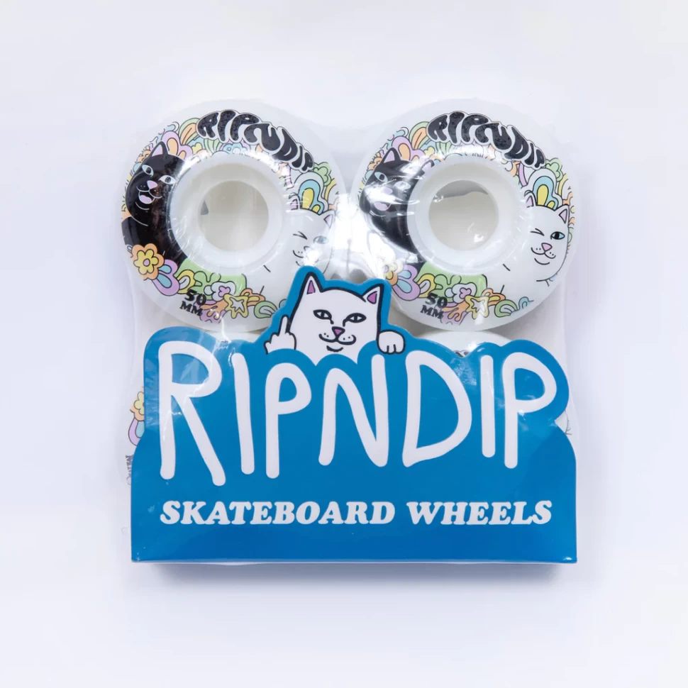 фото Колеса для скейтборда ripndip flower child skate wheels white 52mm 2023