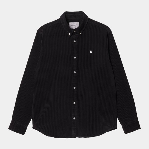 Рубашка CARHARTT WIP L/S Madison Cord Shirt Black / Wax 2023, фото 1