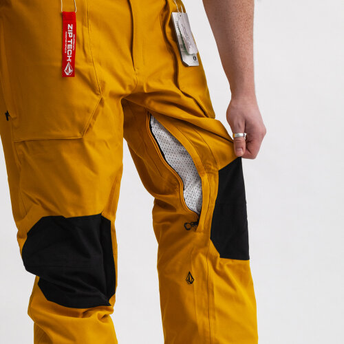 Штаны для сноуборда VOLCOM Roan Bib Overall  Resin Gold 2021, фото 3