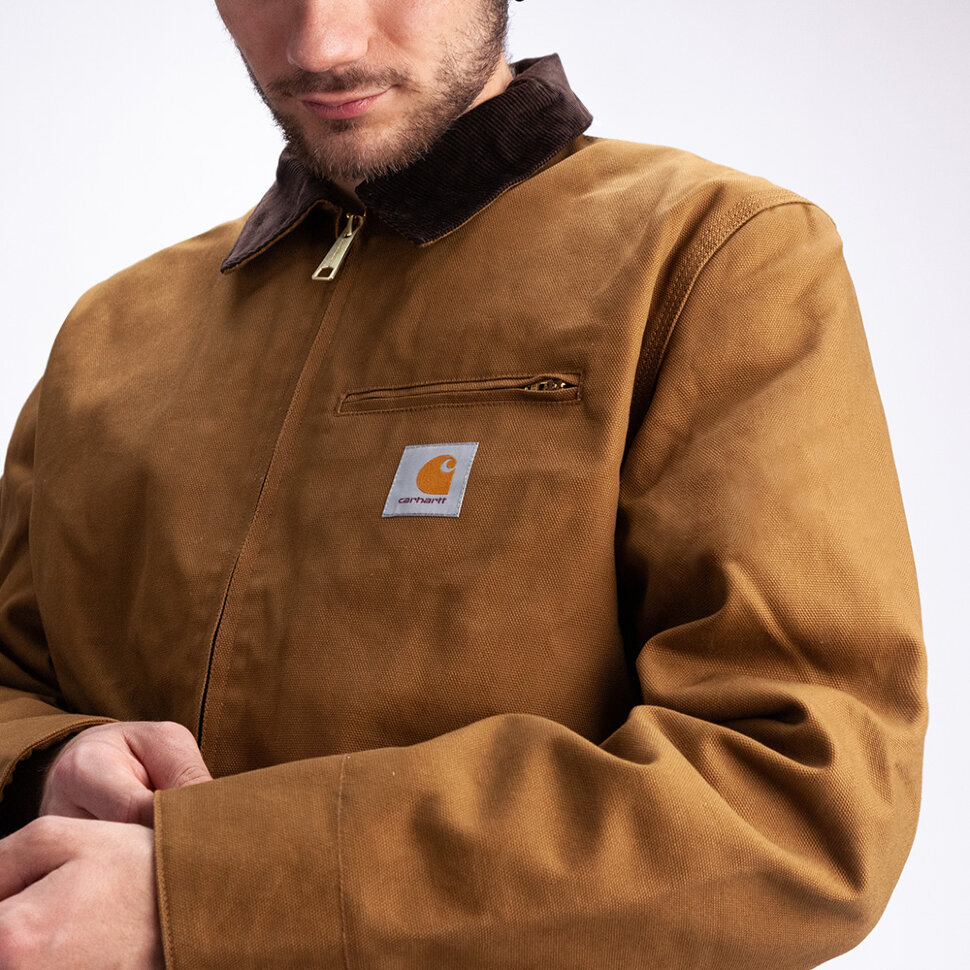 Куртка CARHARTT WIP Detroit Jacket Hamilton Brown / Tobacco (Rigid) 2022 4064958114949, размер S - фото 3