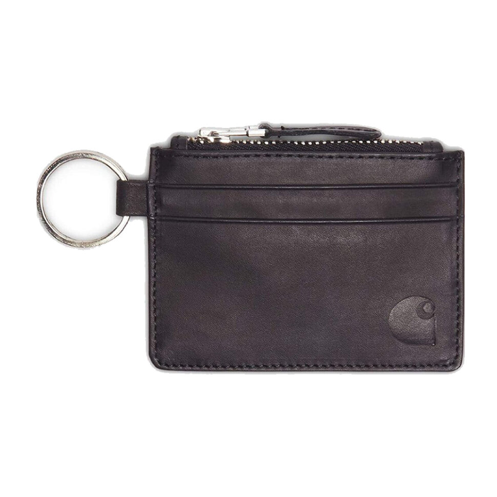 Бумажник CARHARTT WIP Leather Wallet With M Ring  Black 2021 4058459955767