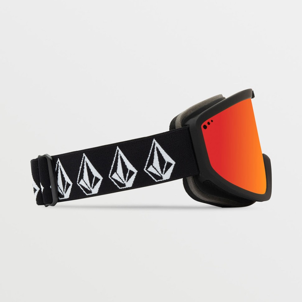 Маска горнолыжная VOLCOM Footprints Matte Black Stone Red Chrome 2024 фото 3