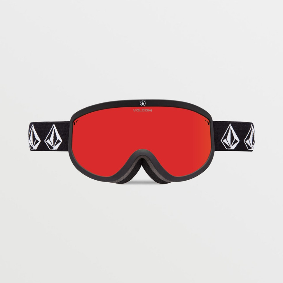 Маска горнолыжная VOLCOM Footprints Matte Black Stone Red Chrome 2024 фото 2