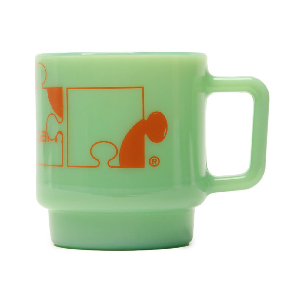Кружка CARHARTT WIP Assemble Glass Mug Jade/Carhartt Orange фото 2