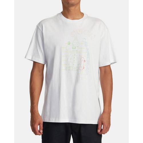 Футболка RVCA No Comply Ss Tee White, фото 1