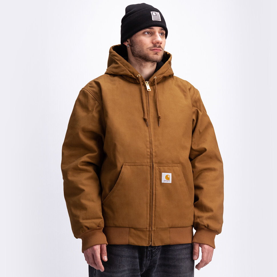 фото Куртка carhartt wip active jacket hamilton brown (rigid) 2022