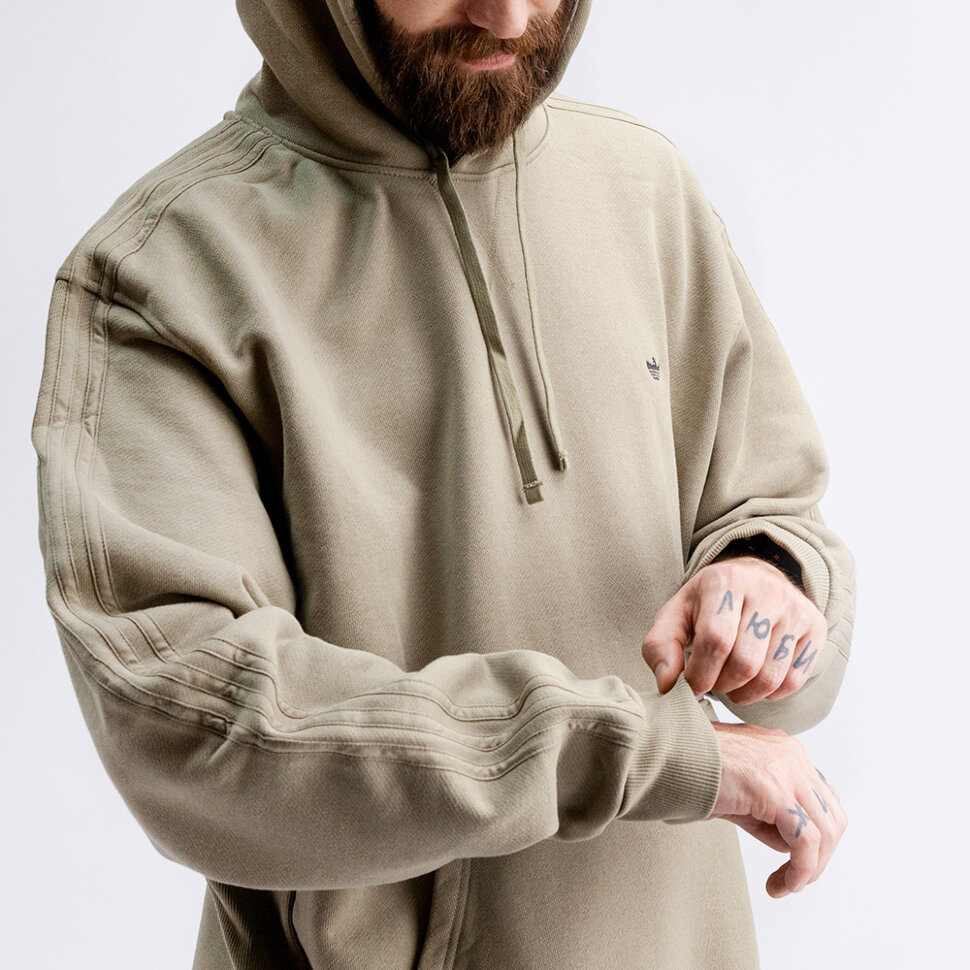 Толстовка с капюшоном ADIDAS H Shmoo Hoodie Orbgrn/Carbon 2022 фото 3