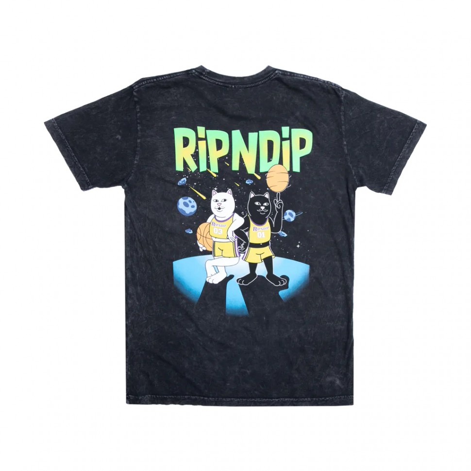 Футболка RIPNDIP Nerm Jam Black Mineral Wash 2022 фото 2