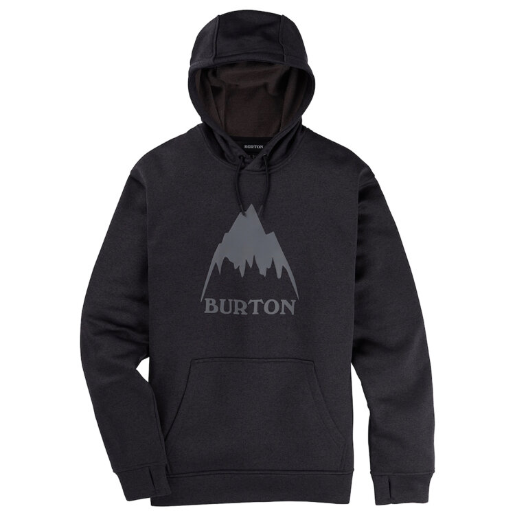 Толстовка мужская BURTON M Oak Po TRUE BLACK HEATHER, фото 3