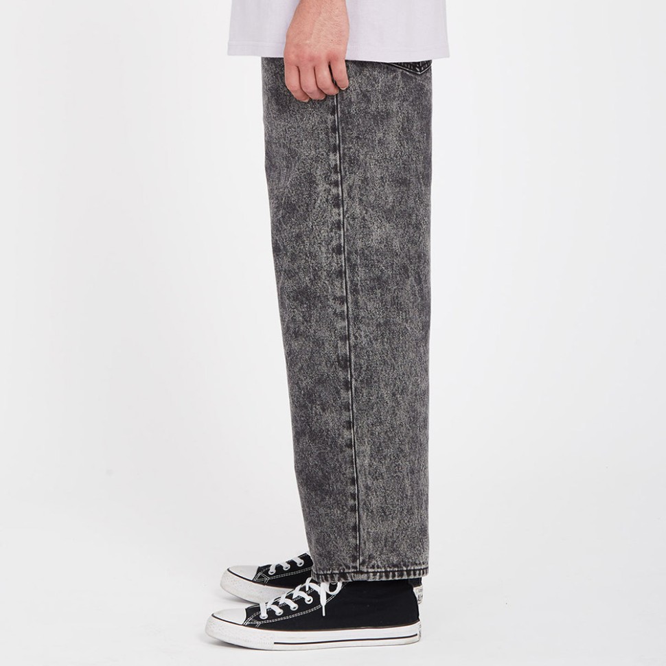 Джинсы VOLCOM Billow Tapered Light Acid Black фото 3