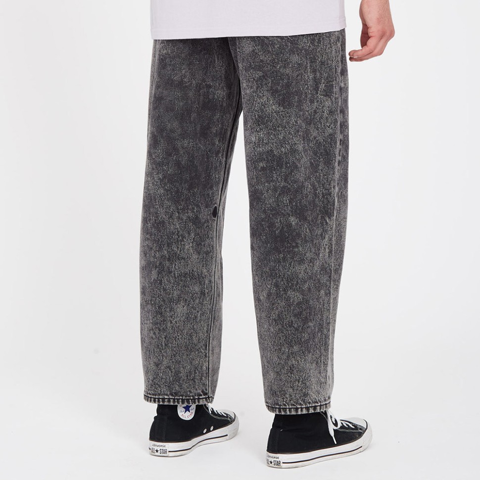 Джинсы VOLCOM Billow Tapered Light Acid Black фото 4