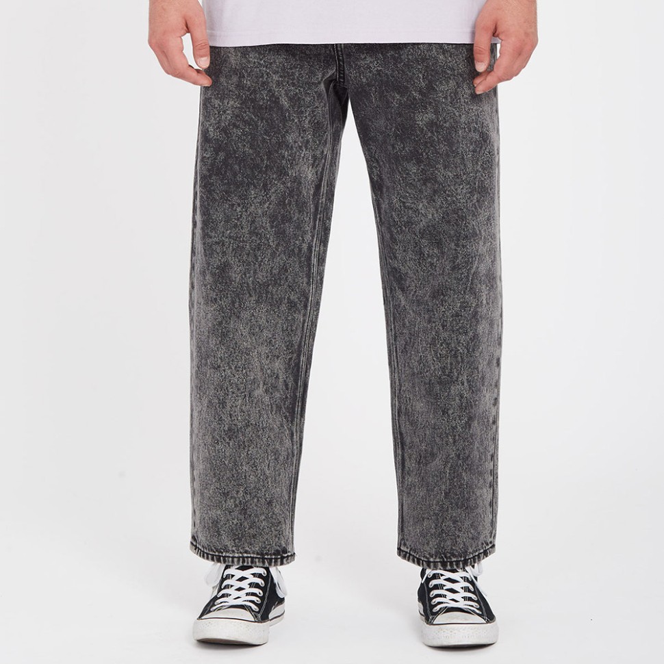 Джинсы VOLCOM Billow Tapered Light Acid Black фото 2