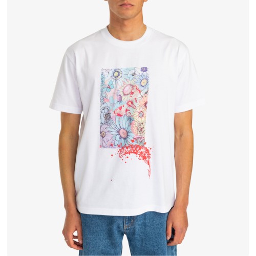 Футболка RVCA Sage Floral Ss Tee White, фото 1