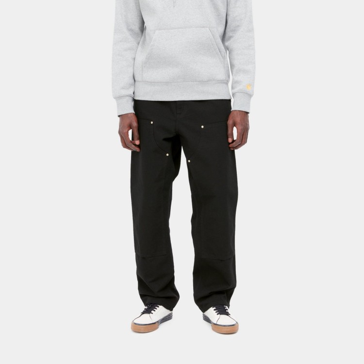 Брюки CARHARTT WIP Double Knee Pant SS24 Black (Rinsed), фото 1