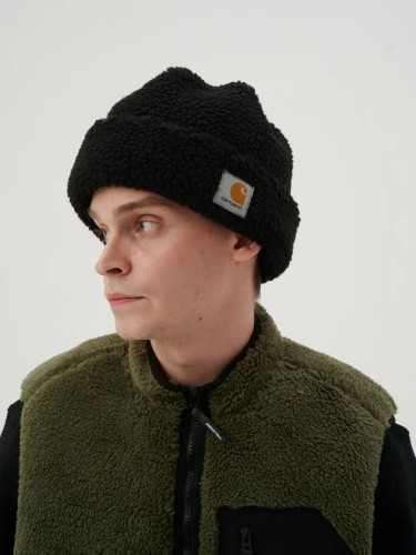 Шапка CARHARTT WIP Prentis Beanie FW25 Black, фото 2