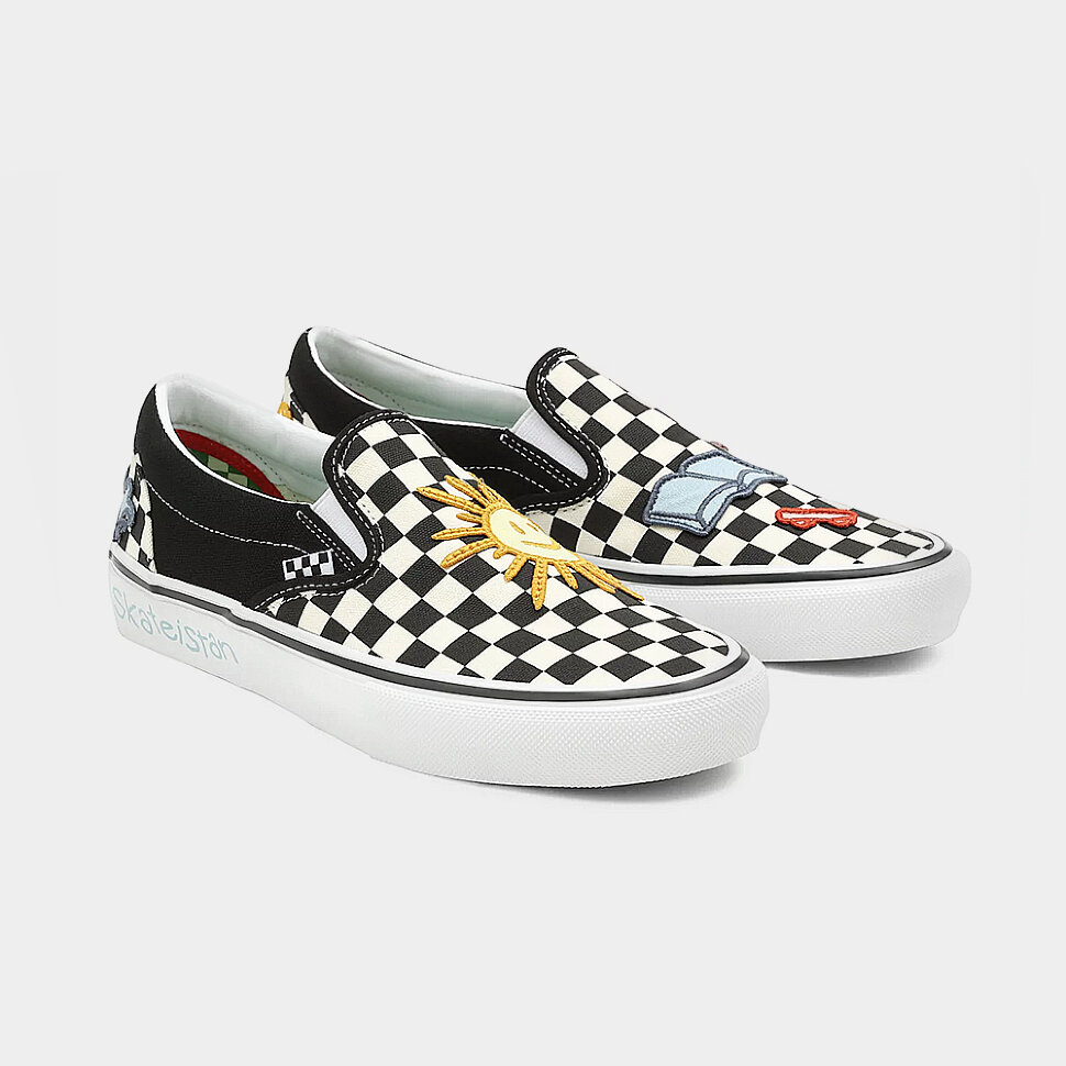 Кеды VANS Slip-On (Skateistan) Checkerboard 2022 фото 4