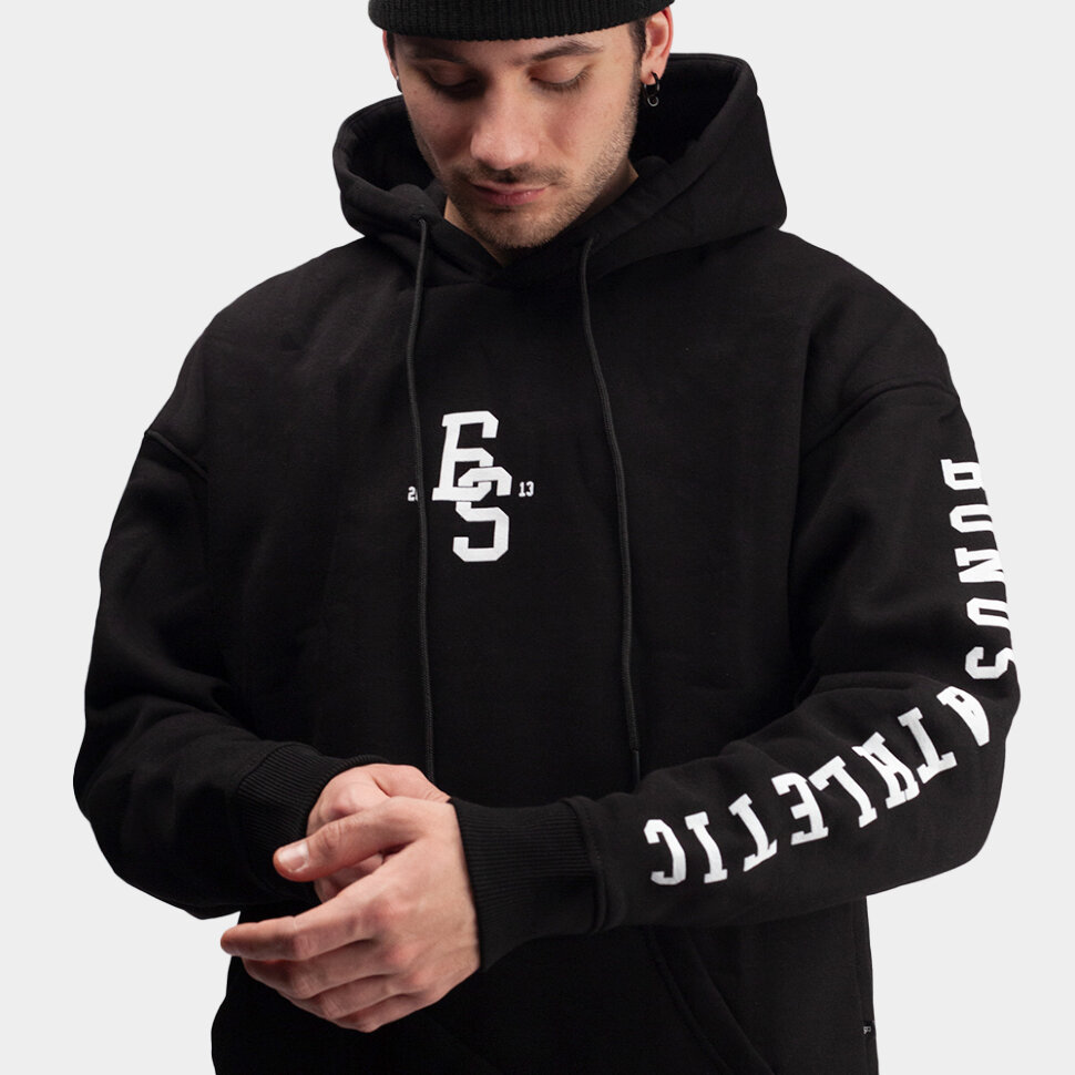 Толстовка с капюшоном BONUS Crew Hoodie Black 2022 фото 3