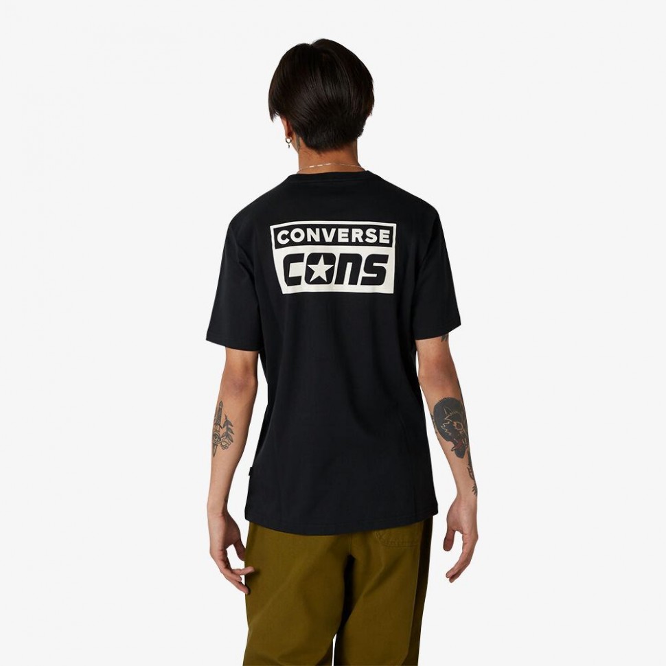 Футболка CONVERSE Cons Ss Black 2022 фото 2