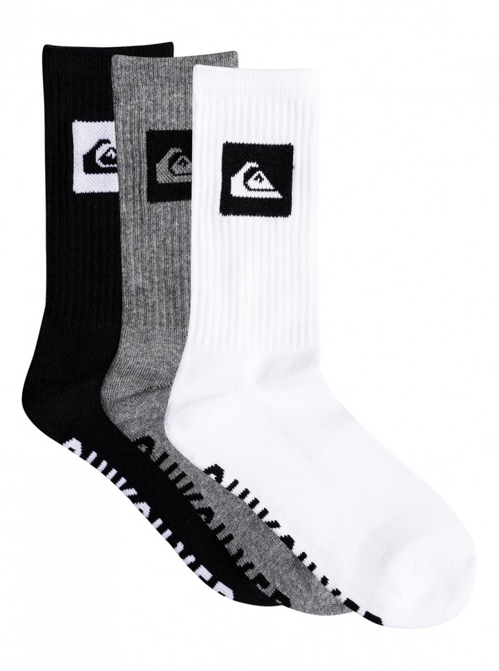 

Носки для мальчиков-подростков упаковка из 3 пар QUIKSILVER 3 Pack Crew Yth B Assorted, Мульти