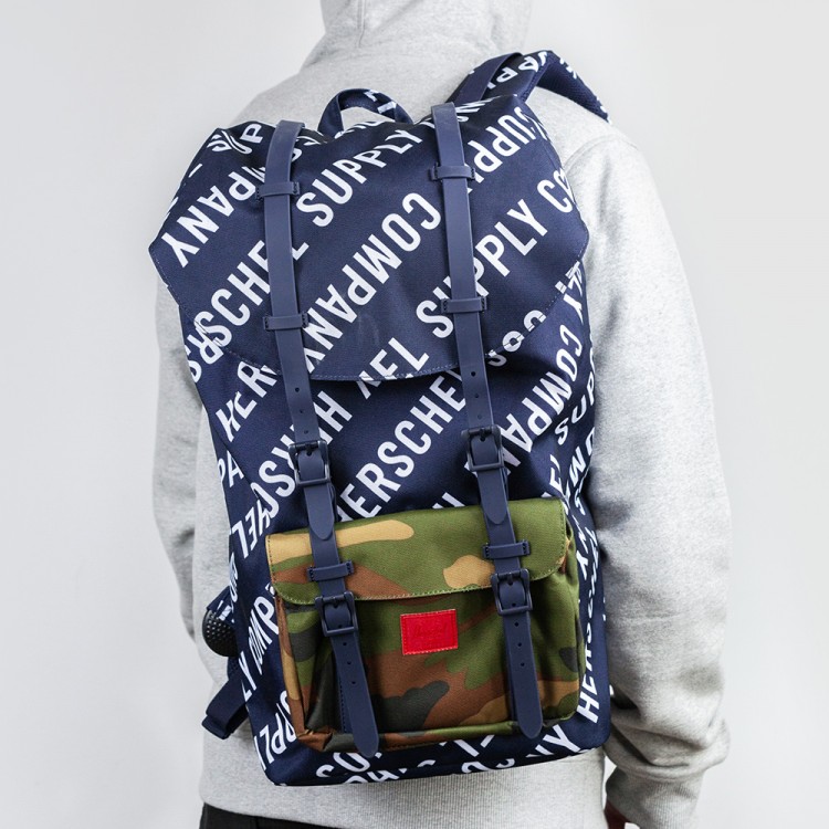 Рюкзак HERSCHEL Herschel Little America Roll Call Peacoat/Woodland Camo 25L 2020, фото 1