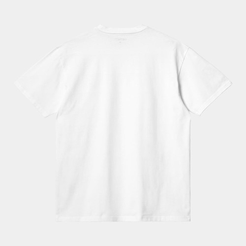 Футболка CARHARTT WIP S/S Chase T-Shirt White/Gold, фото 2