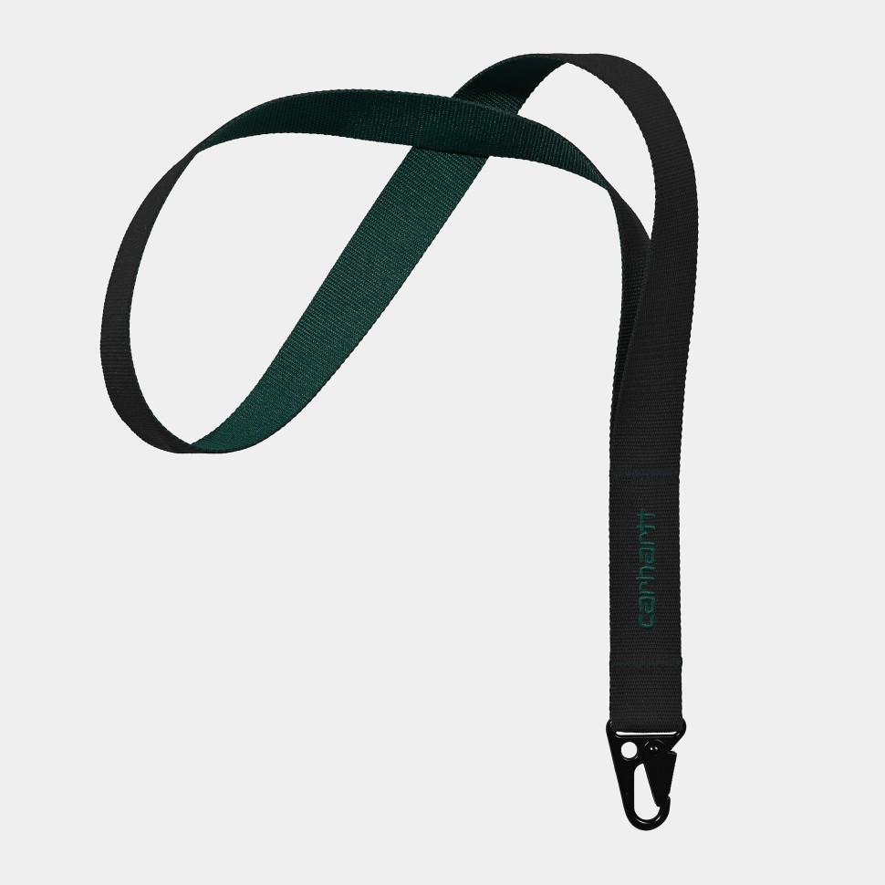 Ключница CARHARTT WIP Heston Keychain Black/Discovery Green 2023