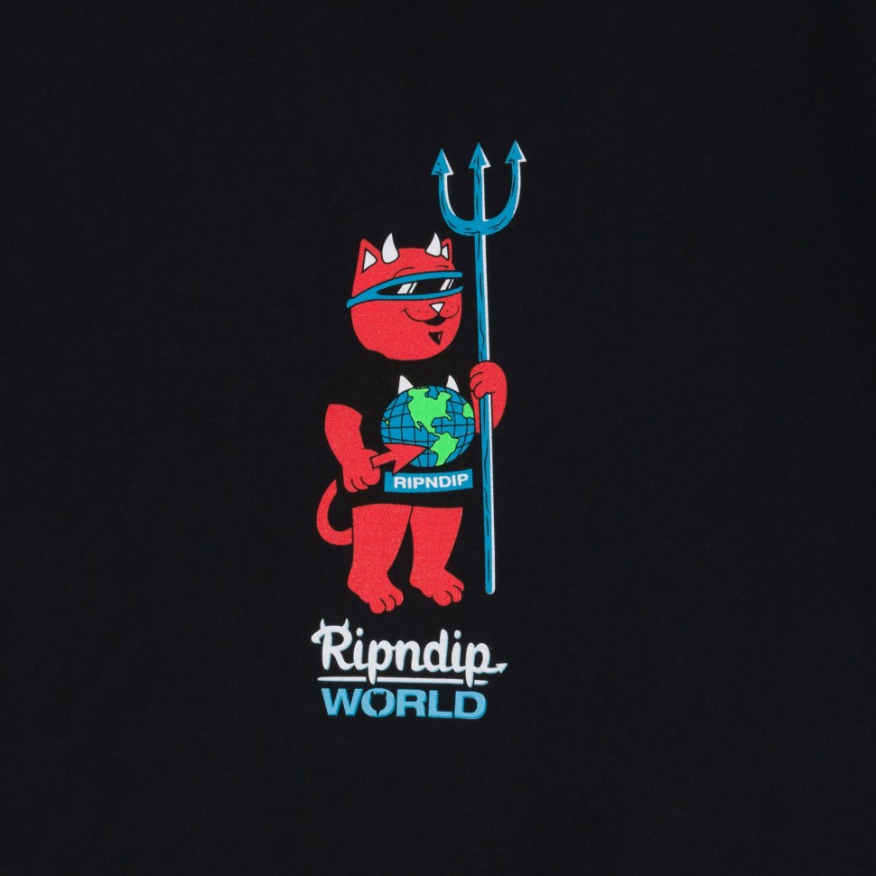 Футболка RIPNDIP Devilnerm World Tee Vintage Black фото 2