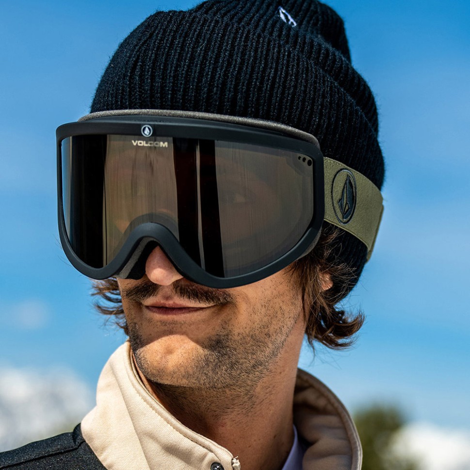 фото Маска горнолыжная volcom footprints military/black light bronze 2024
