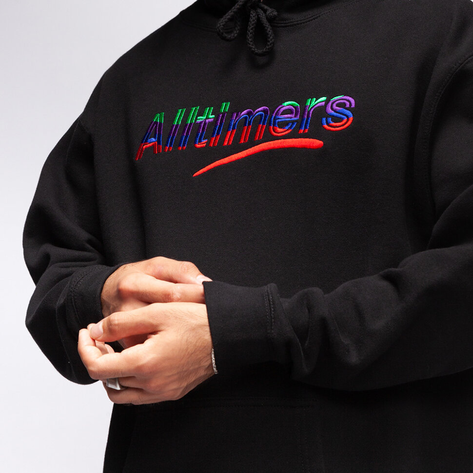 фото Толстовка alltimers embroidered wave estate hoody black 2021