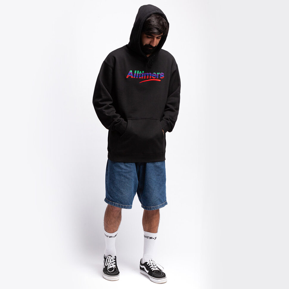 фото Толстовка alltimers embroidered wave estate hoody black 2021