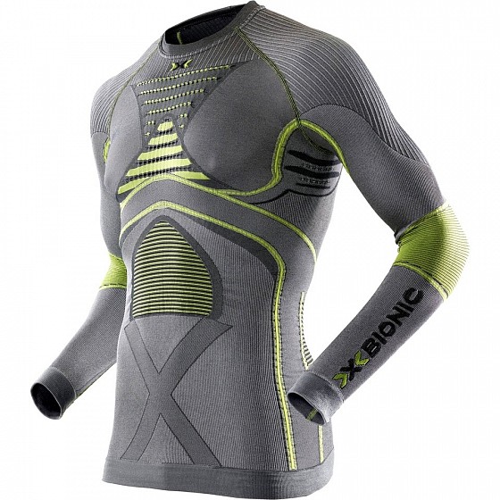 Термофутболка мужская X-BIONIC Man Radiactor Evo Uw Shirt Long Sleeve Iron/Yellow, фото 1