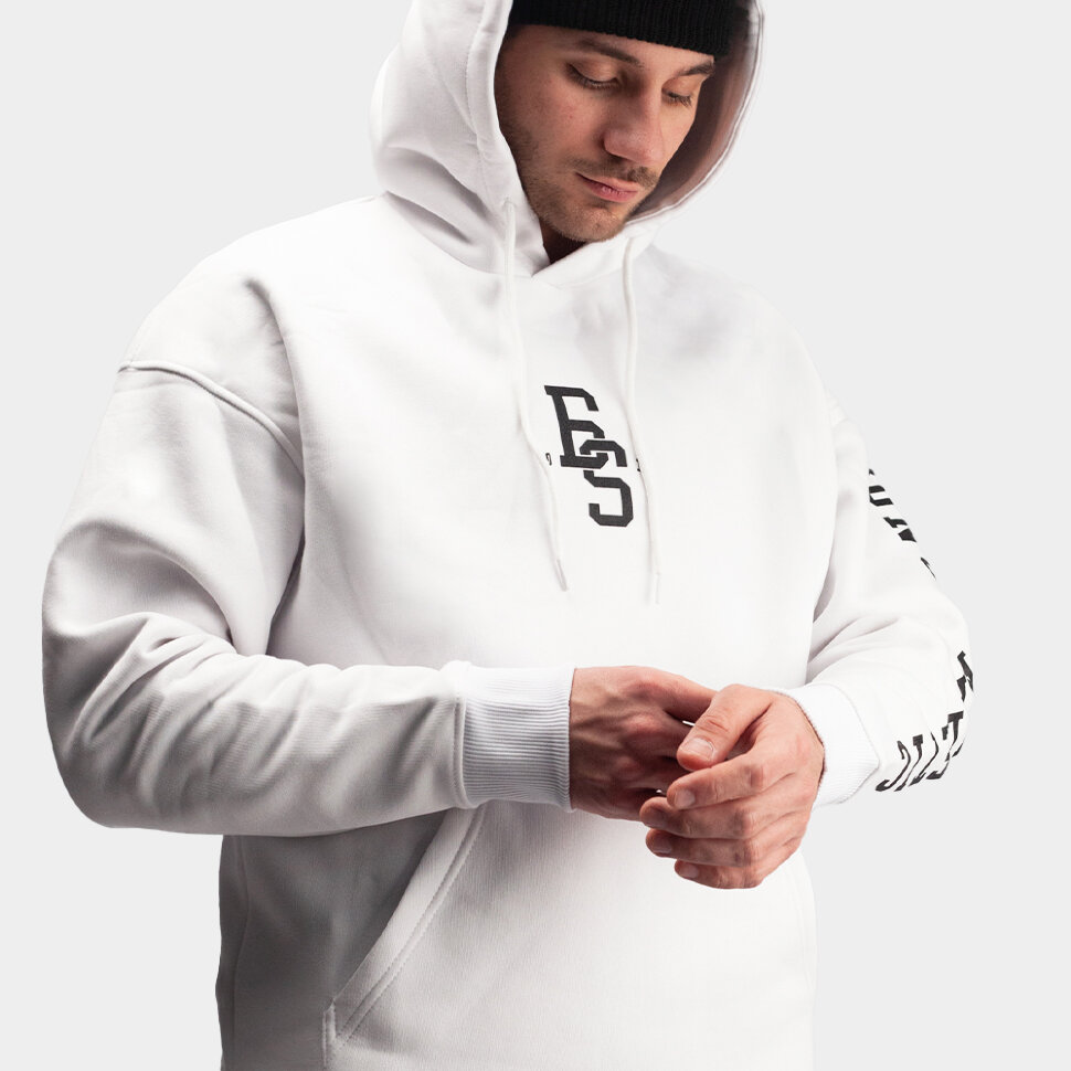 Толстовка с капюшоном BONUS Crew Hoodie White 2022 фото 3
