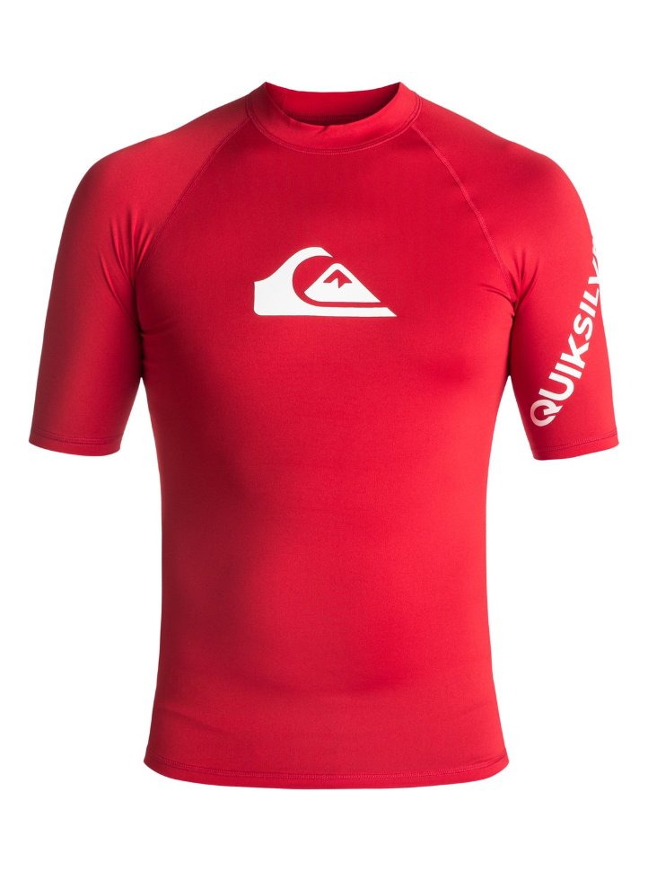 фото Гидрофутболка мужская quiksilver all time ss m quik red