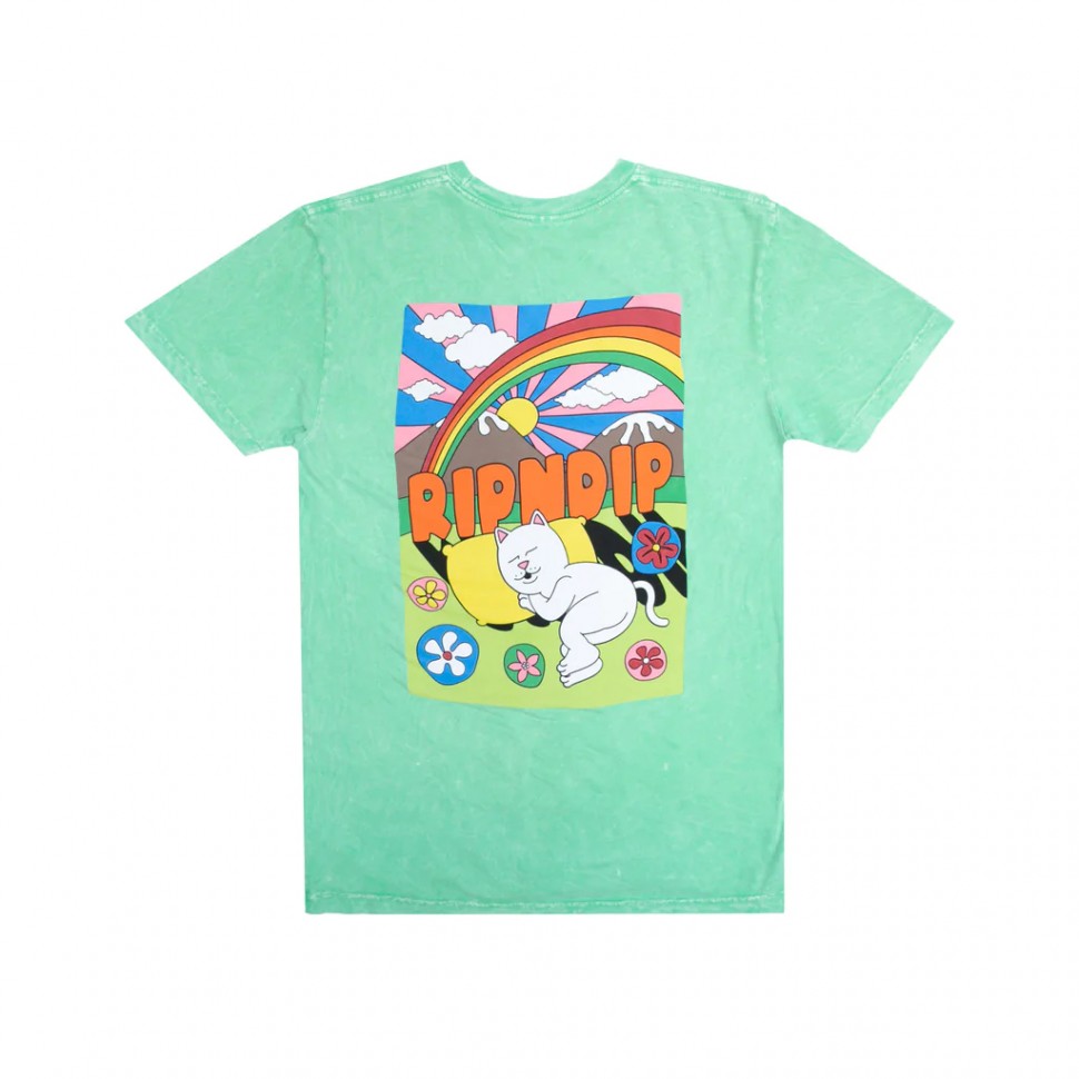 Футболка RIPNDIP Summer Camp Tee Mint Mineral Wash 2022 фото 2