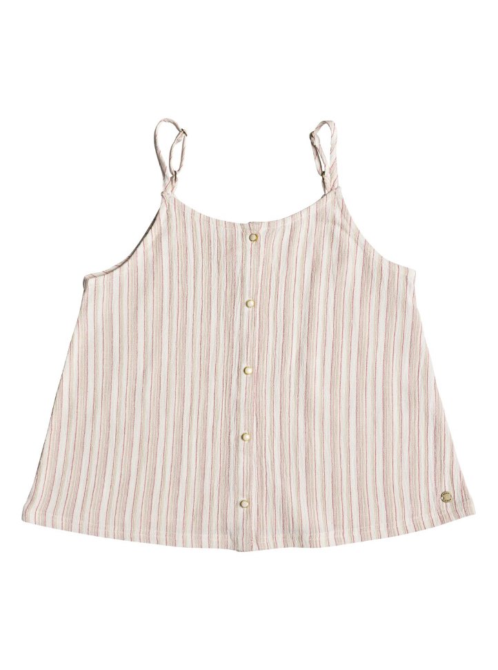 

Блузка для девочек-подростков ROXY Strongwill G Marshmallow Stitched Stripe, Белый;розовый