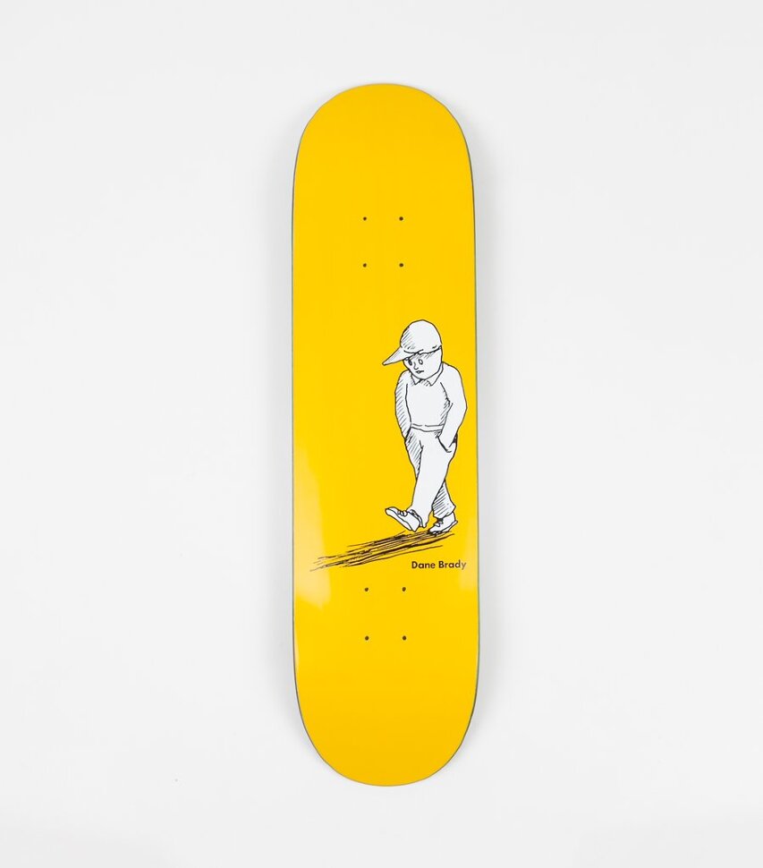 фото Дека для cкейтборда polar skate co. dane brady - alone yellow 8.25 дюйм 2020