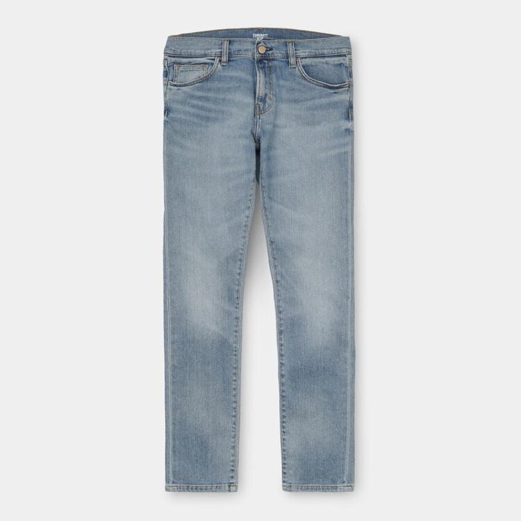 Джинсы CARHARTT WIP Rebel Pant Slim Blue Light Used Wash 2021, фото 3