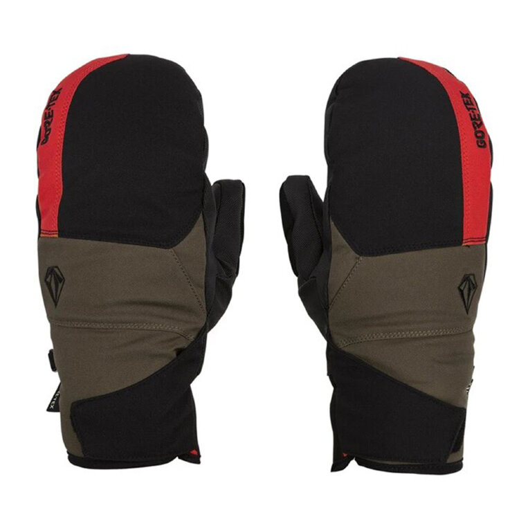 Варежки для сноуборда VOLCOM Stay Dry Gore-Tex Mitt Red 2021, фото 1