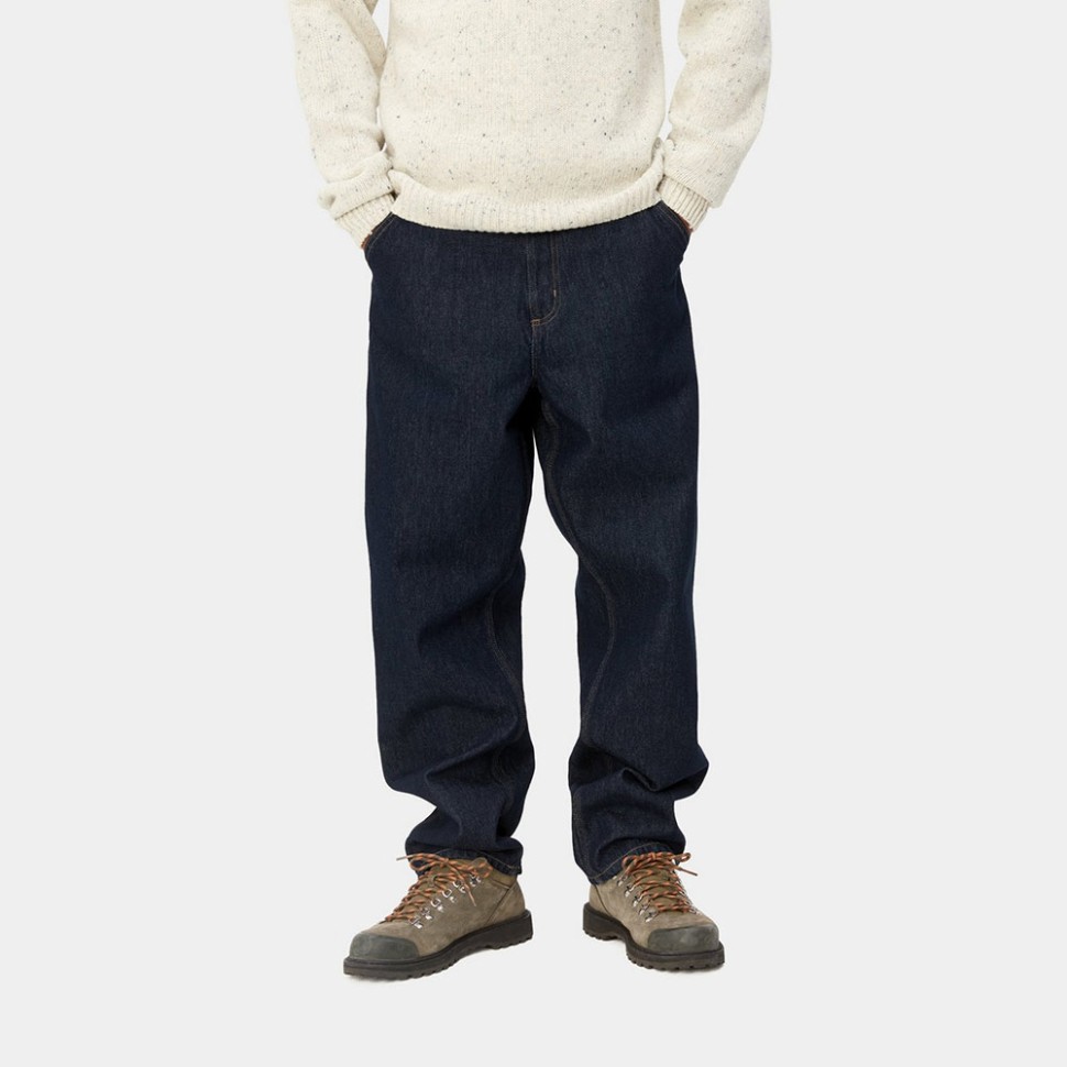 Джинсы CARHARTT WIP Single Knee Pant Blue (Rinsed) фото 3