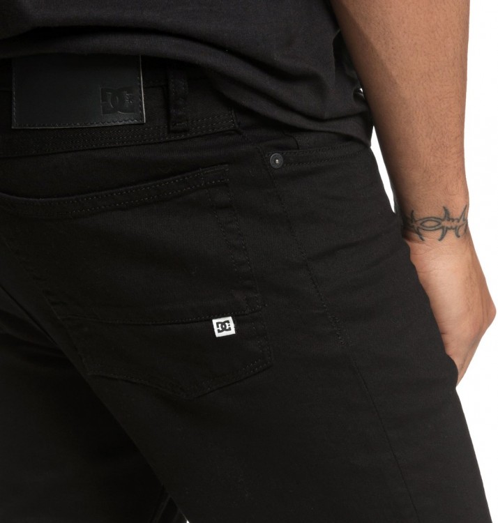 Джинсы DC SHOES Worker Slim Sbr M Black Rinse, фото 7