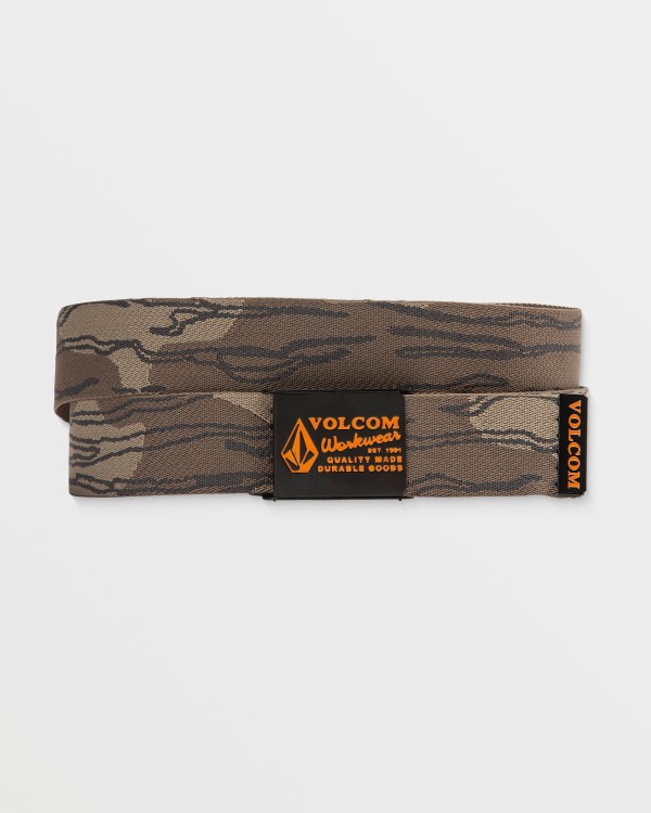 Ремень VOLCOM Workwear Web Belt SS25 Brindle, фото 1