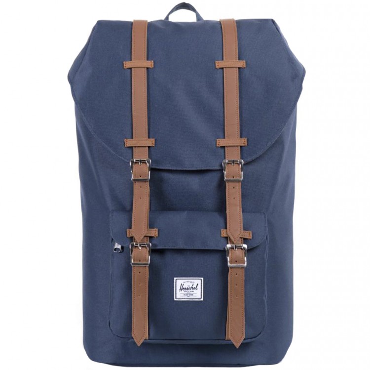 Рюкзак HERSCHEL Herschel Little America Navy/Tan Synthetic Leather , фото 2